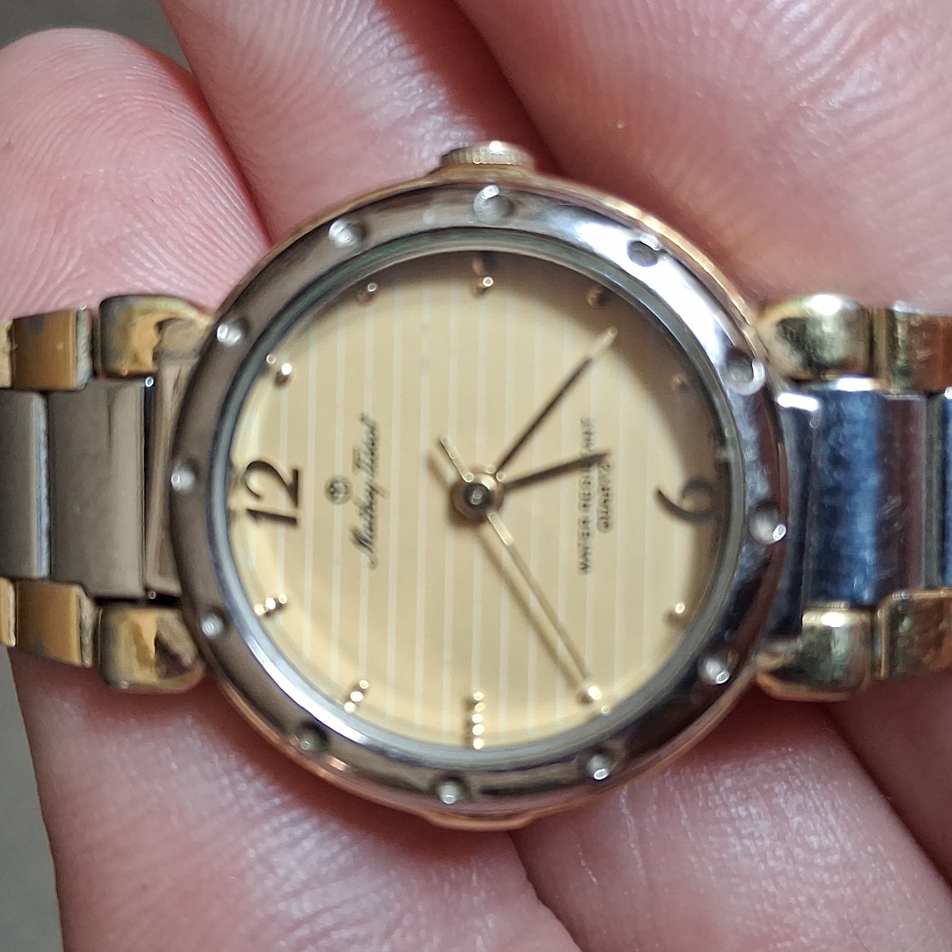 Gold And Silver Womens Watch
